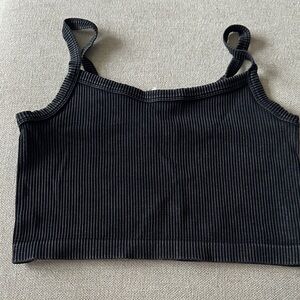 Forever 21 Black Ribbed Tank Top